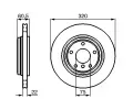 BOSCH Brzdov kotou - 320 mm BO 0986478975, 0 986 478 975