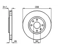 BOSCH Brzdov kotou - 288 mm BO 0986478980, 0 986 478 980