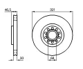 BOSCH Brzdov kotou - 321 mm BO 0986478985, 0 986 478 985