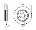 BOSCH Brzdov kotou - 331 mm BO 0986478995, 0 986 478 995