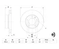 BOSCH Brzdov kotou - 306 mm BO 0986479001, 0 986 479 001