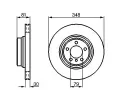 BOSCH Brzdov kotou - 348 mm BO 0986479003, 0 986 479 003