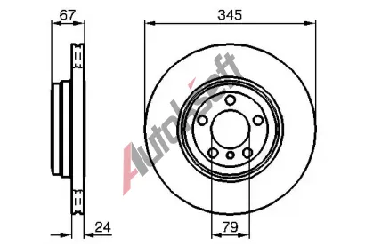 BOSCH Brzdov kotou - 345 mm BO 0986479005, 0 986 479 005