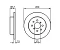 BOSCH Brzdov kotou - 260 mm BO 0986479014, 0 986 479 014