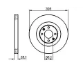 BOSCH Brzdov kotou - 305 mm BO 0986479024, 0 986 479 024