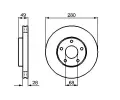 BOSCH Brzdov kotou - 280 mm BO 0986479030, 0 986 479 030