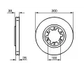 BOSCH Brzdov kotou - 300 mm BO 0986479031, 0 986 479 031