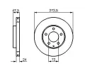 BOSCH Brzdov kotou - 274 mm BO 0986479034, 0 986 479 034