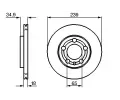 BOSCH Brzdov kotou - 239 mm BO 0986479036, 0 986 479 036