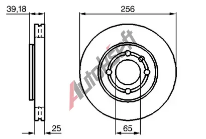 BOSCH Brzdov kotou - 256 mm BO 0986479054, 0 986 479 054