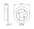 BOSCH Brzdov kotou - 262 mm BO 0986479061, 0 986 479 061