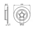 BOSCH Brzdov kotou - 278 mm BO 0986479070, 0 986 479 070