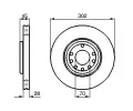BOSCH Brzdov kotou - 302 mm BO 0986479076, 0 986 479 076