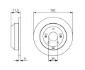 BOSCH Brzdov kotou - 302 mm BO 0986479081, 0 986 479 081
