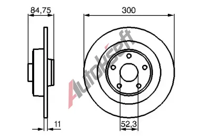 BOSCH Brzdov kotou - 300 mm BO 0986479083, 0 986 479 083