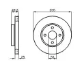 BOSCH Brzdov kotou - 255 mm BO 0986479084, 0 986 479 084