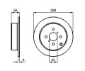 BOSCH Brzdov kotou - 269 mm BO 0986479087, 0 986 479 087