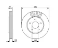 BOSCH Brzdov kotou - 283 mm BO 0986479091, 0 986 479 091