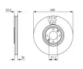 BOSCH Brzdov kotou - 340 mm BO 0986479093, 0 986 479 093