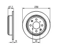 BOSCH Brzdov kotou - 239 mm BO 0986479101, 0 986 479 101