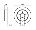 BOSCH Brzdov kotou - 290 mm BO 0986479102, 0 986 479 102