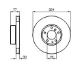 BOSCH Brzdov kotou - 324 mm BO 0986479116, 0 986 479 116