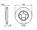 BOSCH Brzdov kotou - 302 mm BO 0986479117, 0 986 479 117