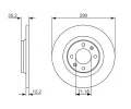 BOSCH Brzdov kotou - 290 mm BO 0986479118, 0 986 479 118