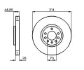 BOSCH Brzdov kotou - 314 mm BO 0986479143, 0 986 479 143