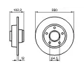 BOSCH Brzdov kotou - 280 mm BO 0986479144, 0 986 479 144