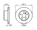 BOSCH Brzdov kotou - 297 mm BO 0986479146, 0 986 479 146