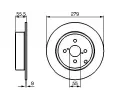 BOSCH Brzdov kotou - 279 mm BO 0986479149, 0 986 479 149