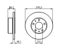 BOSCH Brzdov kotou - 276 mm BO 0986479161, 0 986 479 161