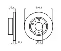 BOSCH Brzdov kotou - 276 mm BO 0986479162, 0 986 479 162