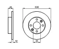 BOSCH Brzdov kotou - 238 mm BO 0986479165, 0 986 479 165