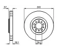 BOSCH Brzdov kotou - 310 mm BO 0986479168, 0 986 479 168