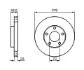 BOSCH Brzdov kotou - 278 mm BO 0986479179, 0 986 479 179