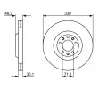 BOSCH Brzdov kotou - 330 mm BO 0986479192, 0 986 479 192