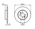 BOSCH Brzdov kotou - 281 mm BO 0986479195, 0 986 479 195