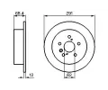 BOSCH Brzdov kotou - 291 mm BO 0986479200, 0 986 479 200