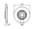 BOSCH Brzdov kotou - 336 mm BO 0986479202, 0 986 479 202