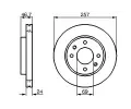 BOSCH Brzdov kotou - 257 mm BO 0986479207, 0 986 479 207