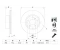 BOSCH Brzdov kotou - 284 mm BO 0986479213, 0 986 479 213