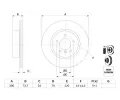 BOSCH Brzdov kotou - 300 mm BO 0986479216, 0 986 479 216