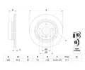 BOSCH Brzdov kotou - 300 mm BO 0986479218, 0 986 479 218