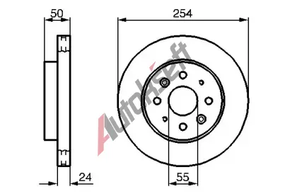 BOSCH Brzdov kotou - 254 mm BO 0986479231, 0 986 479 231