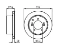 BOSCH Brzdov kotou - 315 mm BO 0986479232, 0 986 479 232