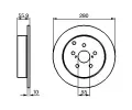 BOSCH Brzdov kotou - 280 mm BO 0986479242, 0 986 479 242