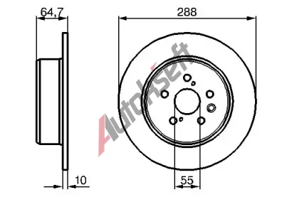 BOSCH Brzdov kotou - 288 mm BO 0986479243, 0 986 479 243