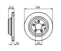 BOSCH Brzdov kotou - 358 mm BO 0986479259, 0 986 479 259